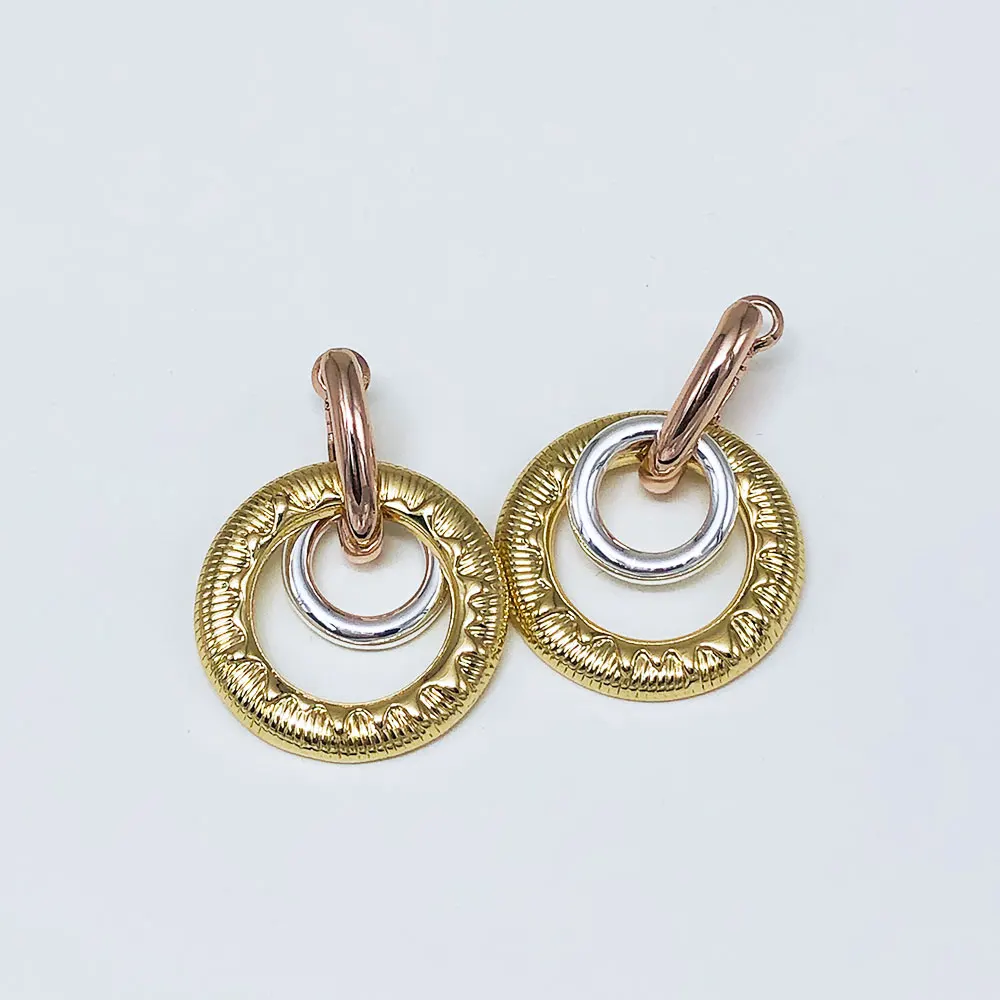 Viennois Mix Gold Color Dangle Earrings Pendant Necklace Jewelry Set For Women Metal Party 2019 | Украшения и аксессуары