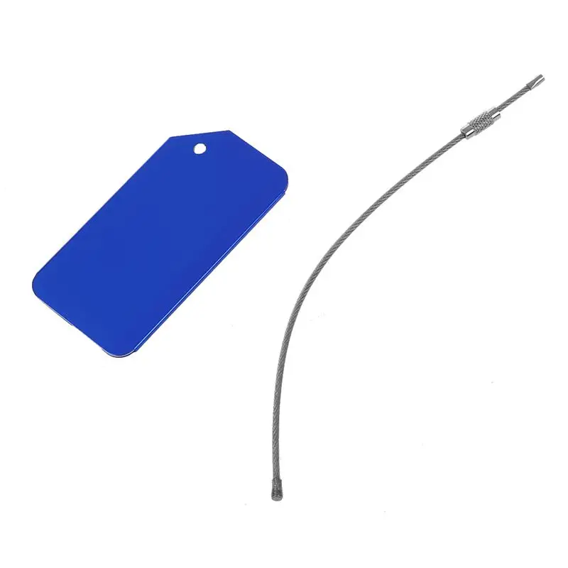 4 шт. Алюминиевый металлический дорожный Чемодан багажа адресные ярлыки для