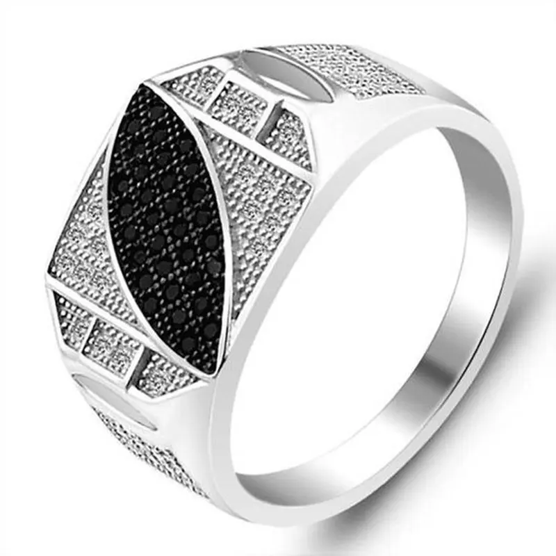 

New Color Separation Men's Ring Fashion Style Popular Man's Ring Hot Sale Jewelry