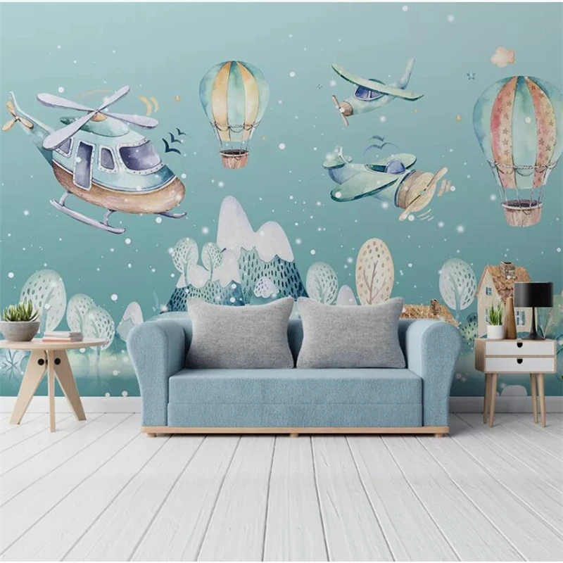 Скандинавский минималистичный фон для детской комнаты wellyu на заказ с ручной