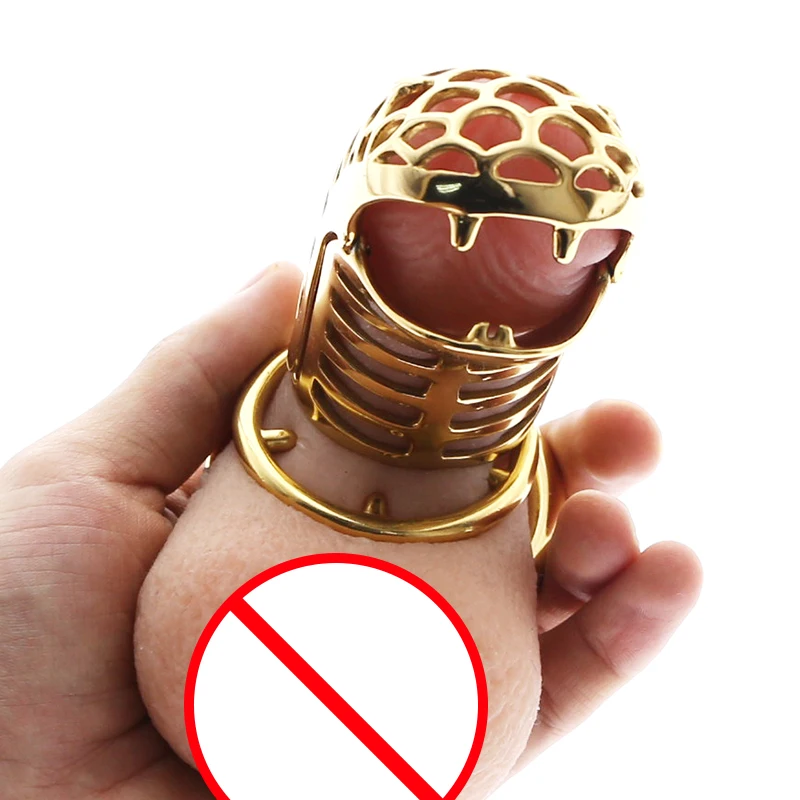 Золотое кольцо на пенис в виде змеи из нержавеющей стали с шипами эротическое