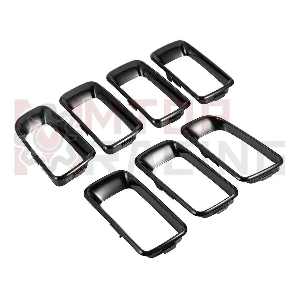 Черный ABS Хром Передняя решетка отделка отверстий для Jeep Compass 2011 2012 2013 2014 2015 2016 |