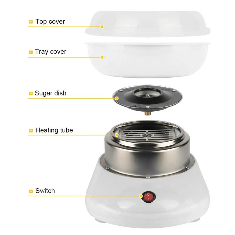 

Electric DIY Sweet Cotton Candy Maker Portable Cotton Sugar Floss Machine Girl Boy Gift Children's Day Marshmallow Machine HWC