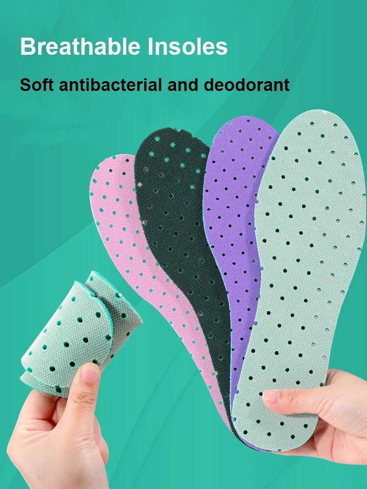 

Deodorant Insoles Full Palm Ventilate Breath freely Soles Inserts Men Women Double Face Wear Durable Health Cool Pads