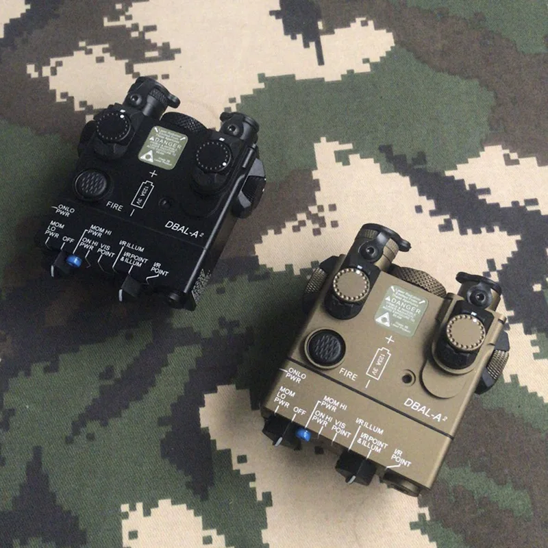 

Sotac Tacital Airsoft PEQ Mini DBAL A2 CNC металлический красный зеленый лазер и ИК-Лазер светодиодный белый свет с 20-миллиметровым креплением