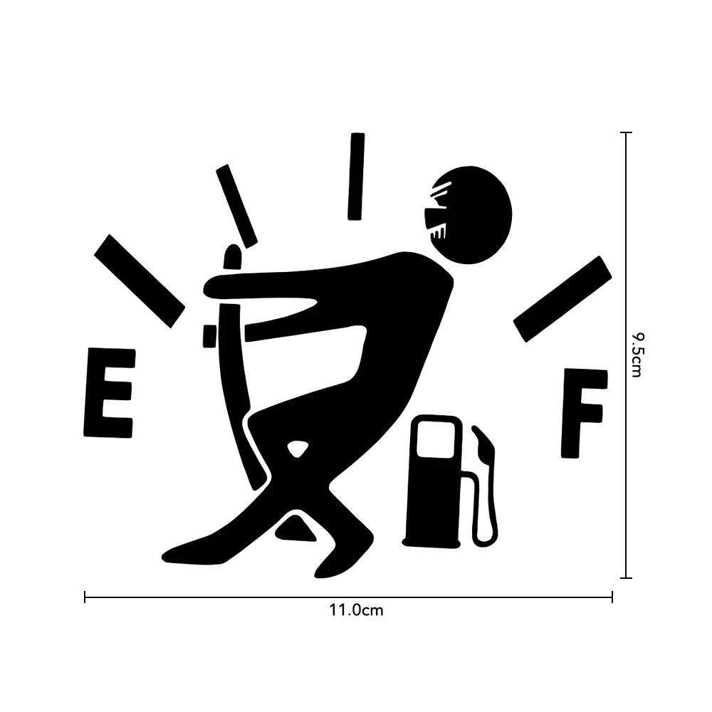 Забавная наклейка для автомобилей Вытяните топливный бак указатель Nissan Micra лист