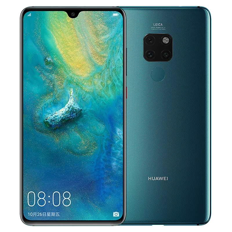 Мобильный телефон huawei mate 20 с глобальной прошивкой, 6,35 дюймов, Восьмиядерный процессор Kirin 980, SuperCharge, 4000 мАч, GPU Turbo, 2,0, отпечаток пальца