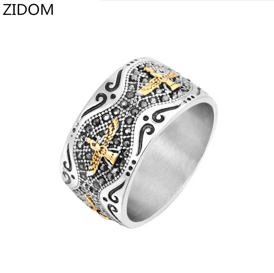 Мужское Винтажное кольцо из нержавеющей стали в Иранском стиле фаравигар Ахура