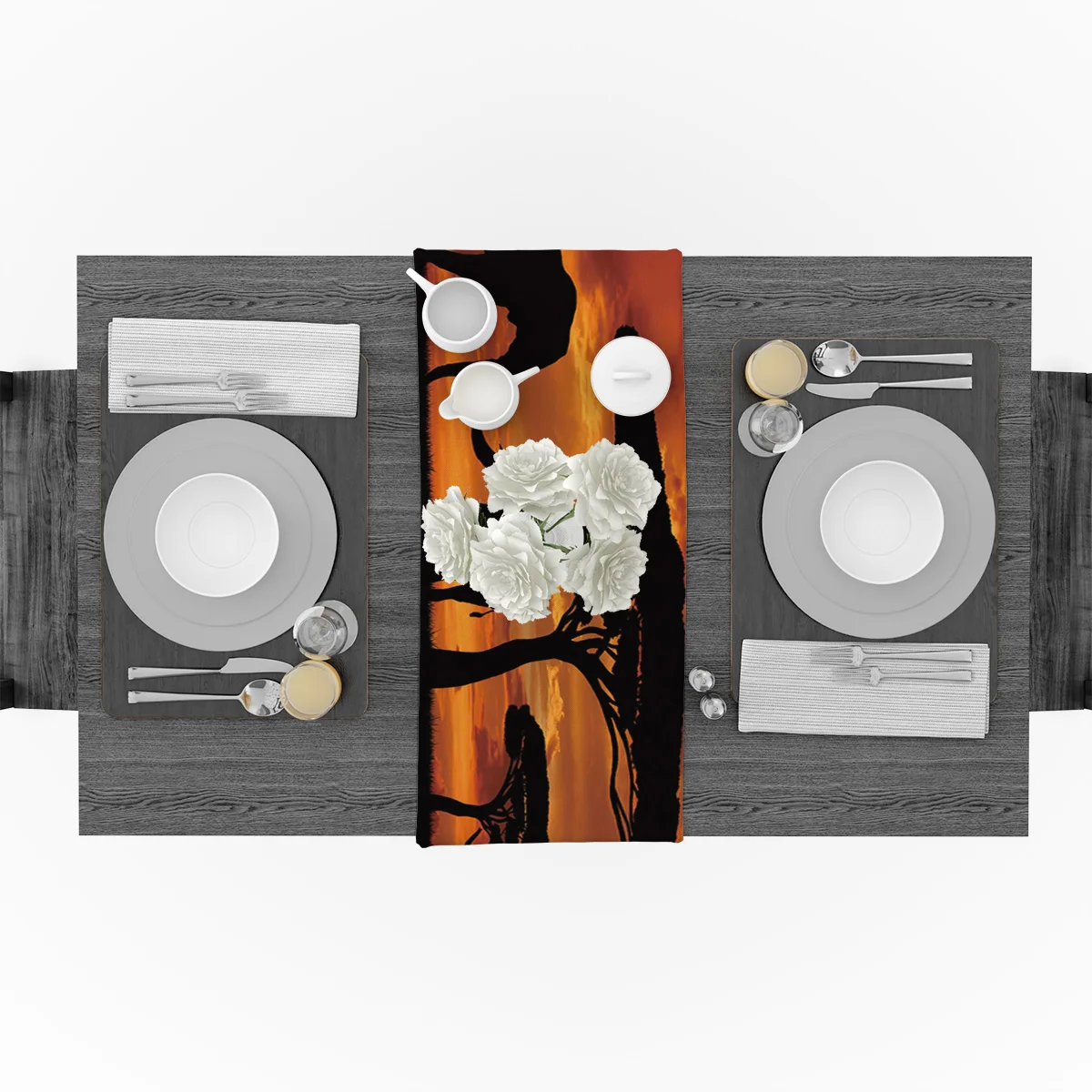 Современная настольная дорожка для свадебной кухни Африканский индийский слон