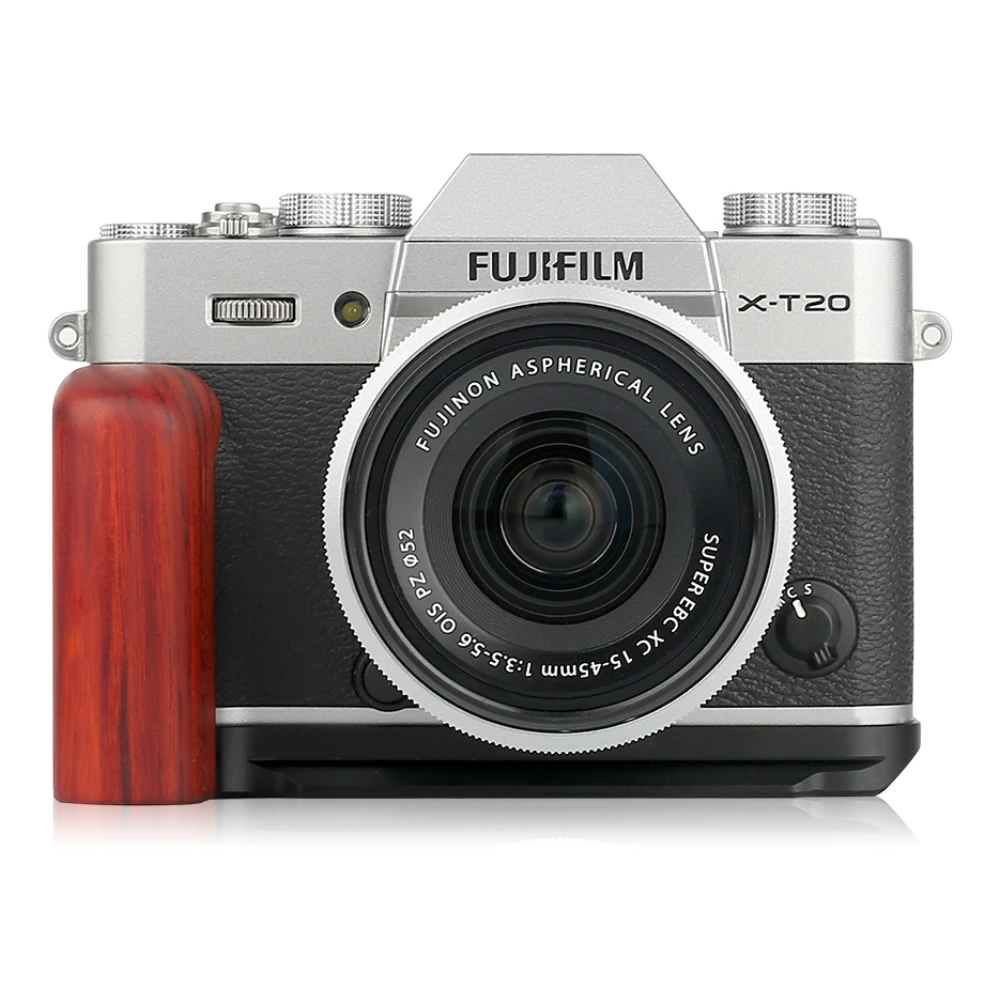 WEPOTO XT30 Grip Metal BracketQuick Release Base Padauk деревянная ручка совместима с Fuji XT20 XT10 (GP-XT20-R) |