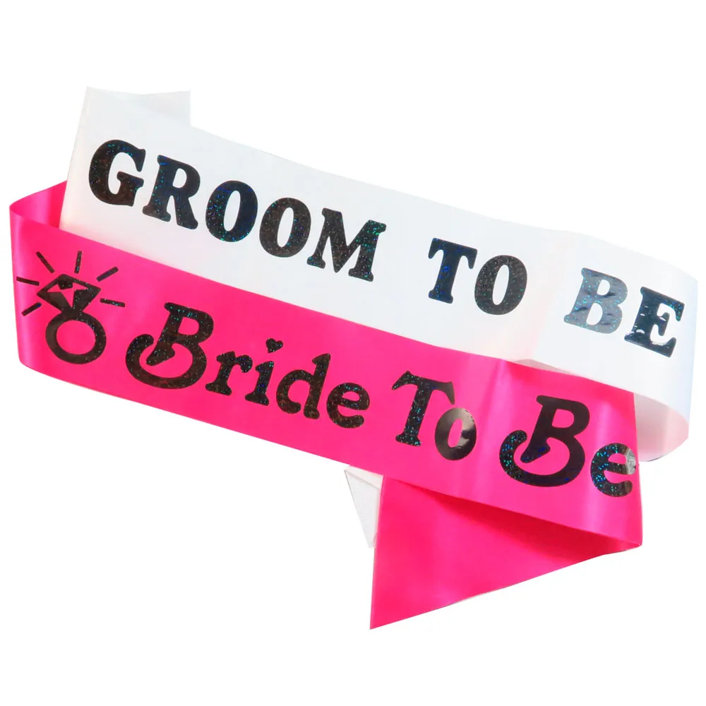 Ленты Свадебные белые блестящие 2 шт. | Дом и сад