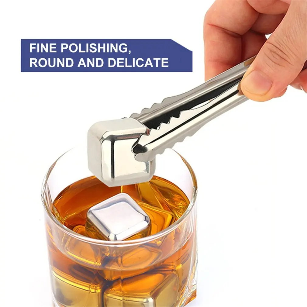 Виски кубики льда из камня набор многоразовые пищевой нержавеющей стали вина