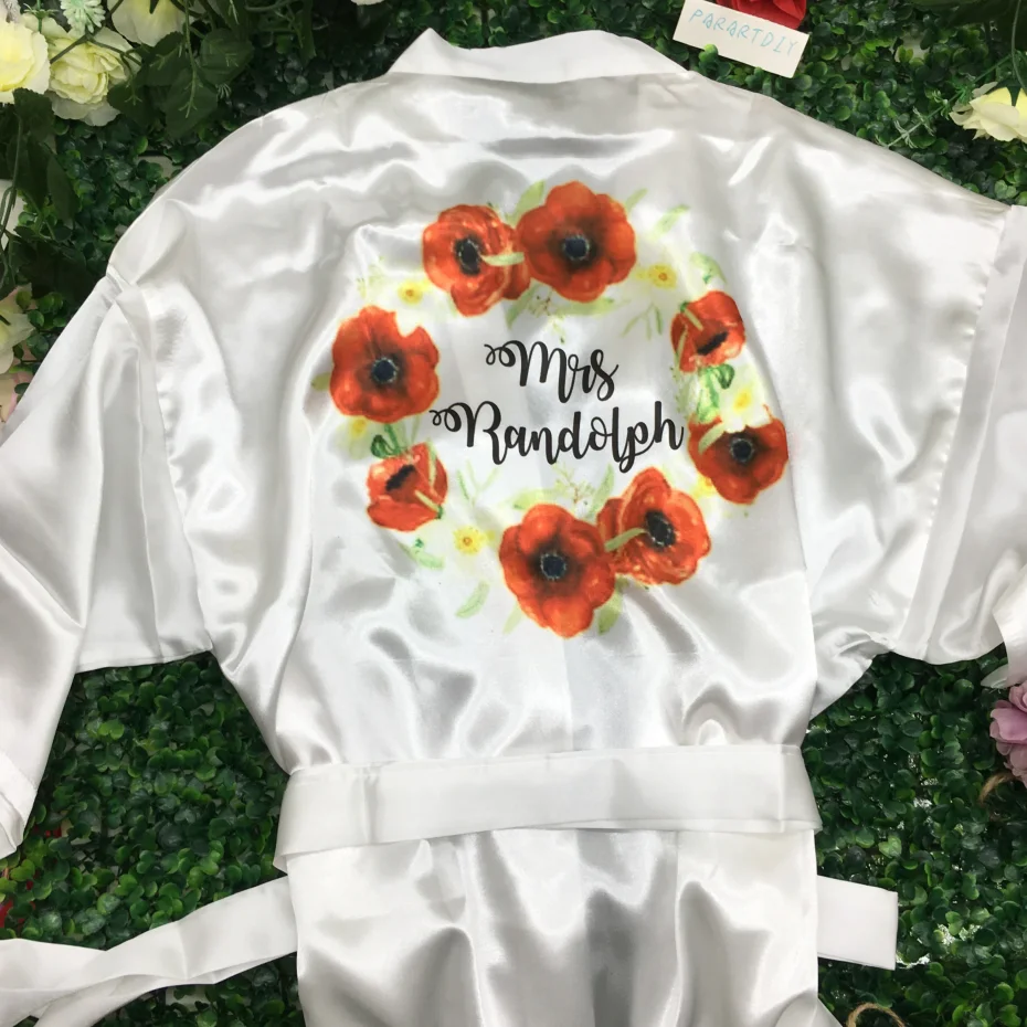 Изготовленный на заказ для дня рождения с цветочным принтом вечерние подарки