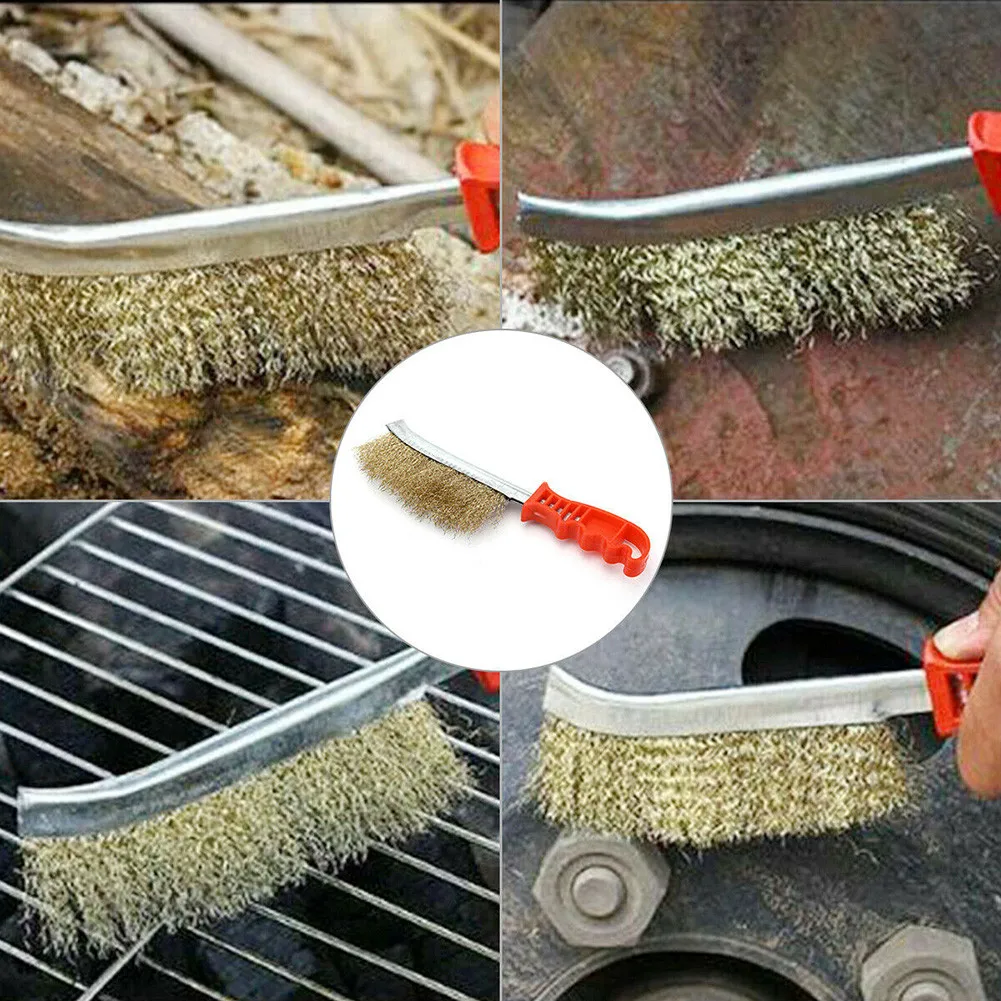 

7 Pcs Wire Brush Wire Wheel Flat Brush Rotary Tools Electric Grinder Replacement Accessories For Metal Rust Cleaning Sanding