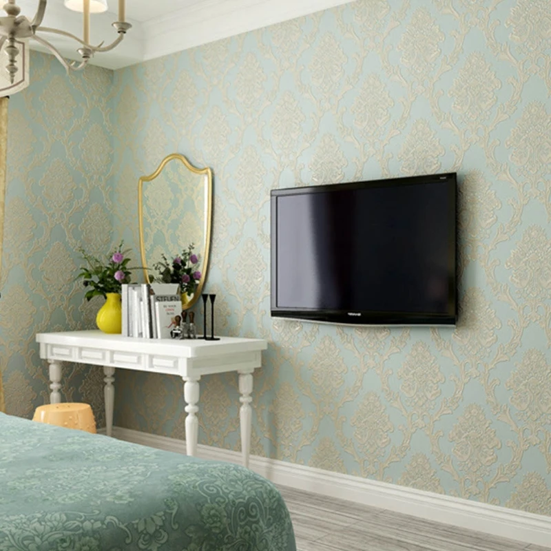 

Wallpaper 3D Flower Mural Embossed Wallpapers Bedroom Living Room Background