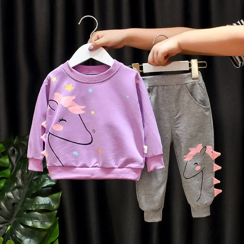 Новинка комплект одежды из 2 предметов комплекты для девочек осенне зимняя