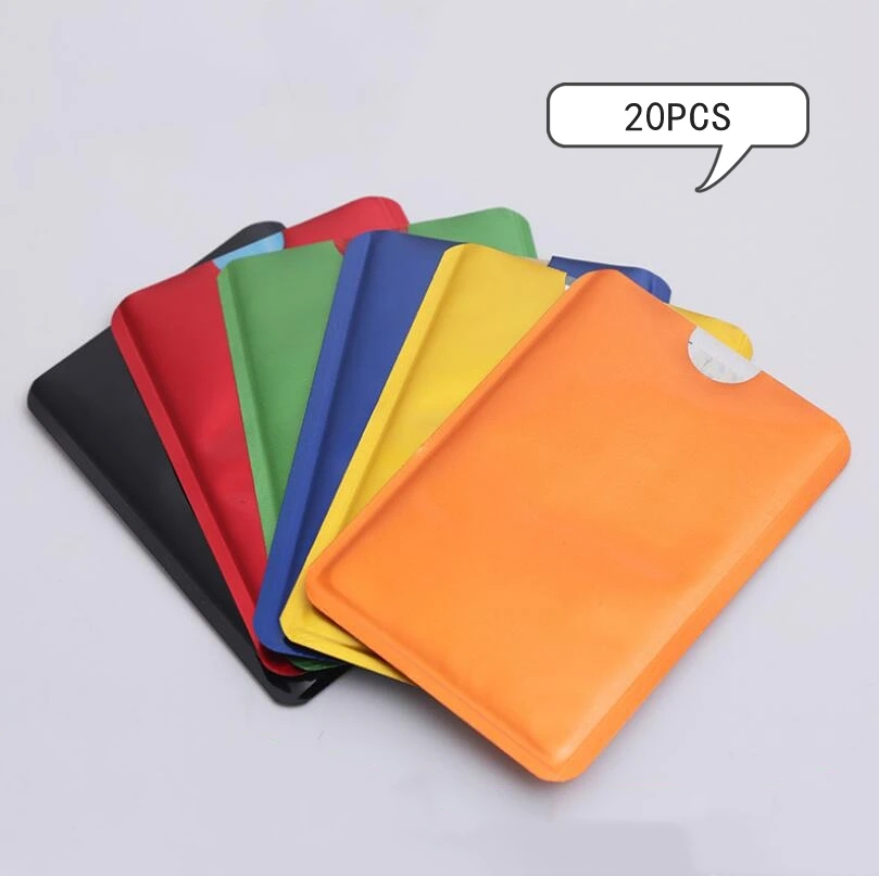 

2021NEW HOT 4pcs Anti Scan RFID Sleeve Protector Credit ID Card Foil Holder Anti-Scan Card Sleeve