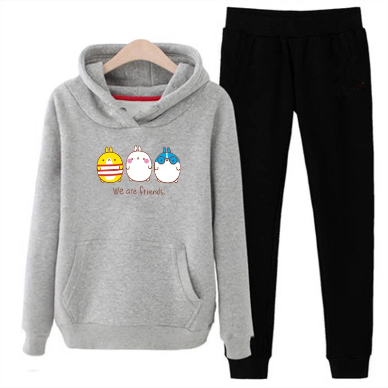 T03 3xl с любимыми персонажами из мультфильмов толстовки капюшоном и штаны комплект