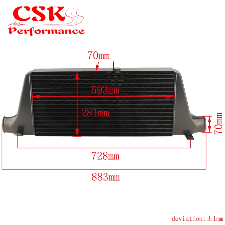 

Upgrade FMIC Single Turbo Intercooler Fits For Mazda RX-7 RX7 FC FC3S 13B 86-91