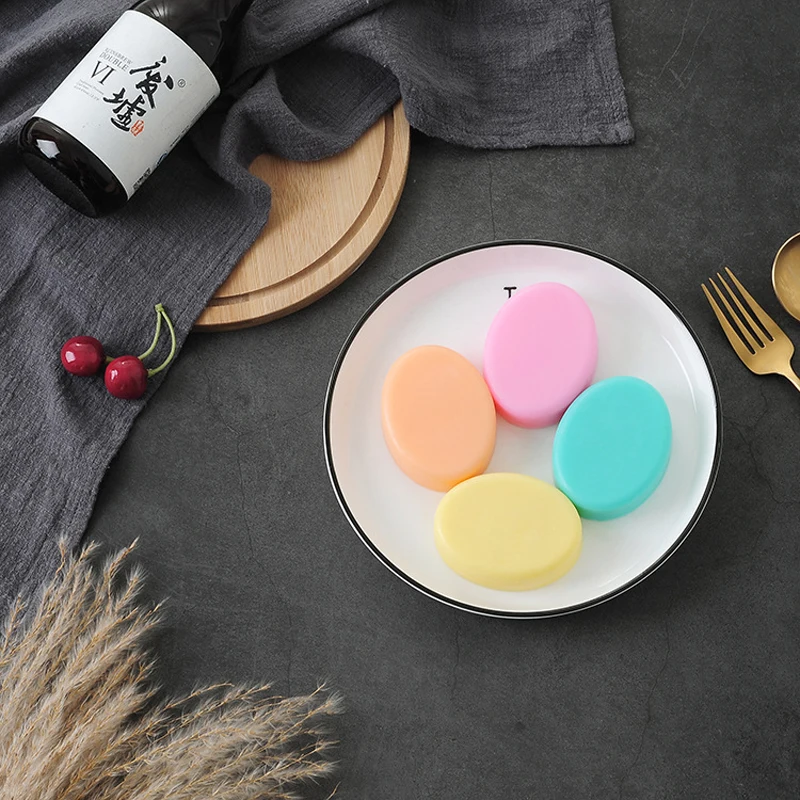 4-полостные овальные силиконовые формы для мыла 3D ручной работы форма товары