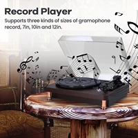 Винтажный виниловый проигрыватель с пылезащитной крышкой, есть доставка из России