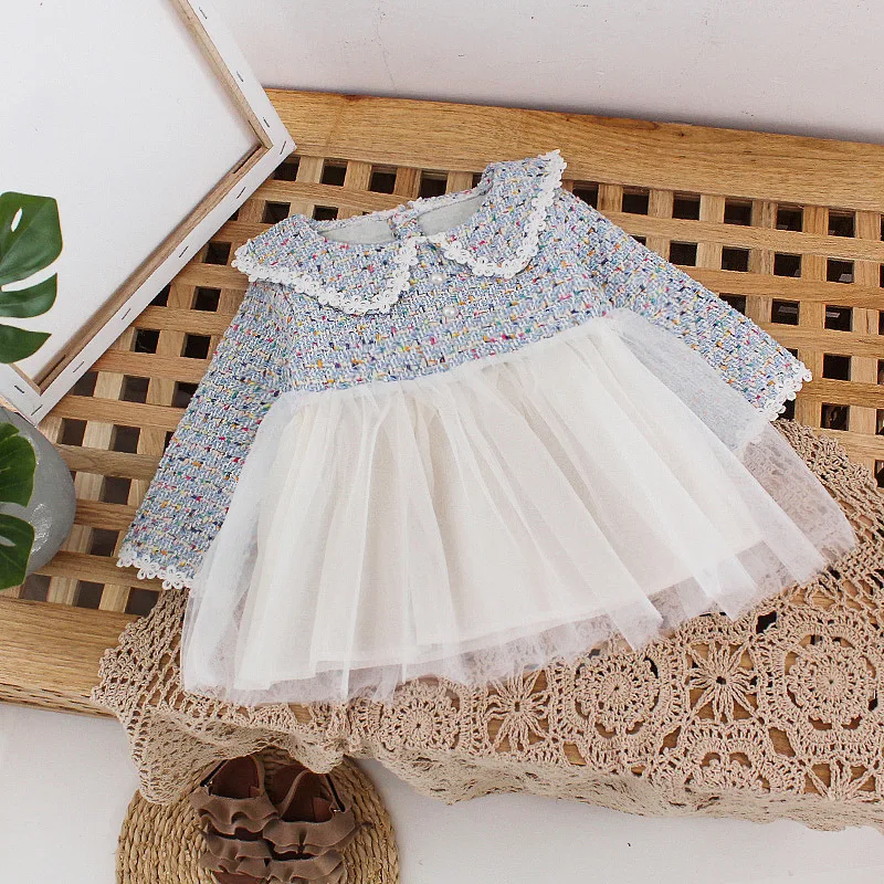 Новинка Милое весеннее платье принцессы Платье с длинными рукавами для