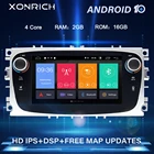 4 ядра Android 11 автомобильное мультимедийное радио для Ford Focus 2 3 mk2 Mondeo 4 Kuga Fiesta Transit Connect S-MAX Galaxy GPS No 2Din