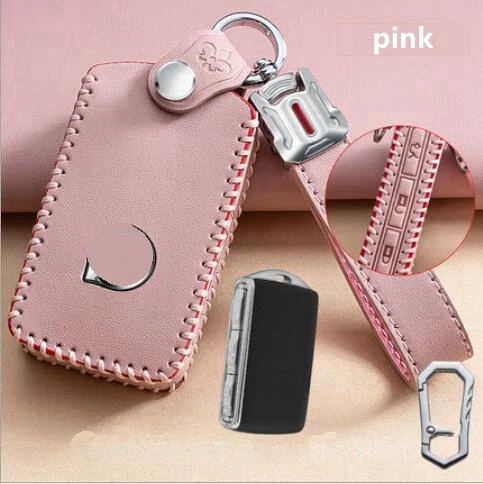 

Автомобильный кожаный смарт-брелок, защитный чехол для ключа для Volvo XC40 XC60 S90 XC90 V90 2017 2018 2019 T5 T6 T8, аксессуары