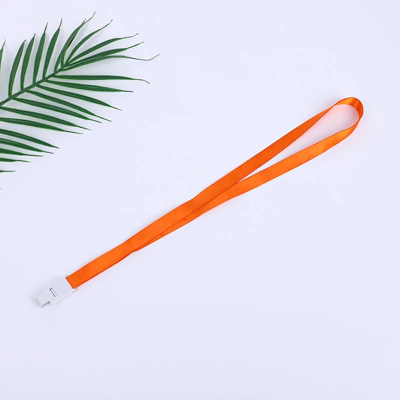 

10pcs Easy Assembling Plastic Buckle Colorful Lanyard Customized Special Industry Logo Exhibit Credentials Badge ID Card Holder