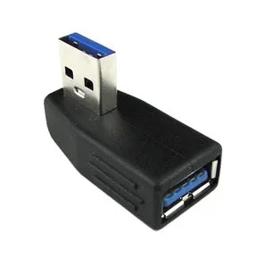 

90 градусов правый угол направления USB 3,0 тип A штекер к гнезду m/f разъем адаптера