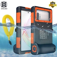 professional diving case for samsung s10 s9 s8 note 10 9 8 coque 15m depth waterproof cover for iphone 12 11 pro xs max