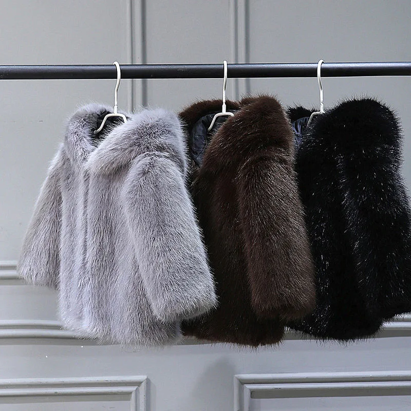

Fashion Baby Winter Coats and Coats, Children's Fur, Baby Fur Coats, Children's Faux Fur Fabric Clothes, Fur Coats 9m-9 Years