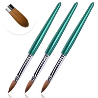 usidaer 100 pure kolinsky acrylic nail brush for polygel wooden handle gel nail brush and crystal carving for nail art drawing