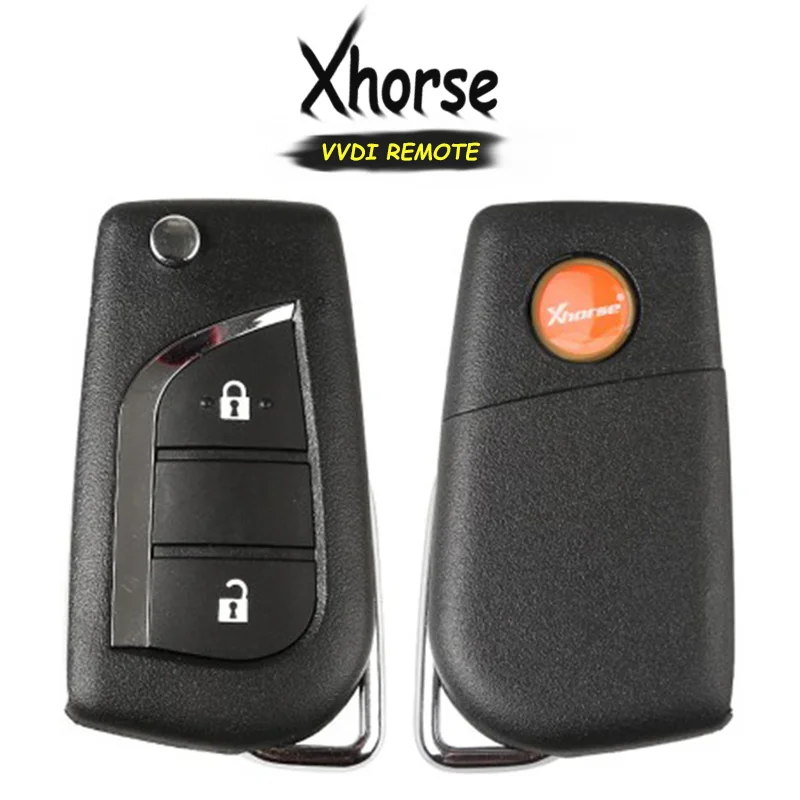 

KEYECU (English Version) Xhorse for Toyota Style XKTO01EN 2 Button Universal Remote Key for VVDI Key Tool VVDI2, X020 Series