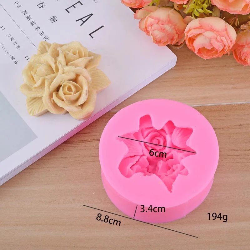 Формы для розы и свечей форма гипса цветов формы ручной работы ароматерапии