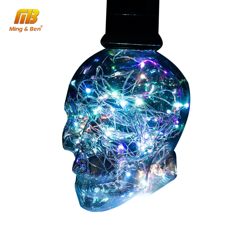 Светодиодный строковый свет rgb медный шелк E27 85-265V светодиодный лампочка с