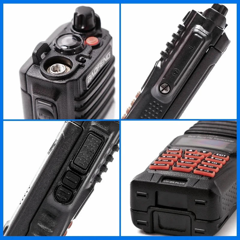 2PCS Walkie Talkie 10W BAOFENG UV-9R PLUS Waterproof Ham Radio Scanner hf Transceiver VHF UHF CB Radio Station for Hunting uv9r