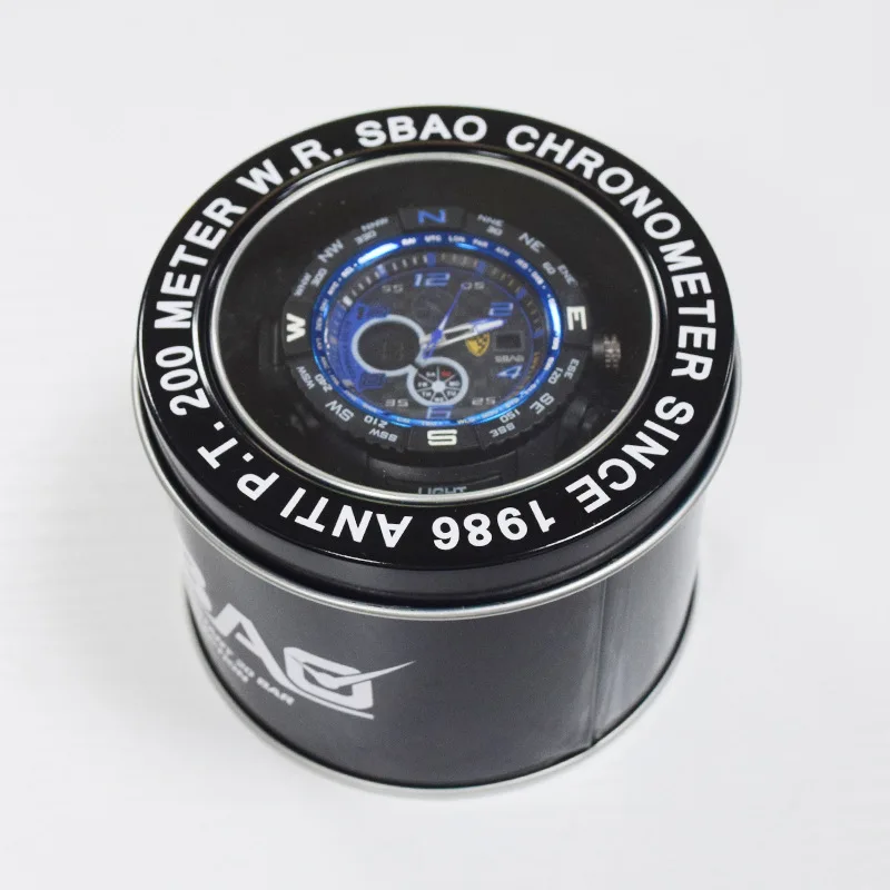 SBAO специализированная цилиндрическая электронная коробка для часов держатель