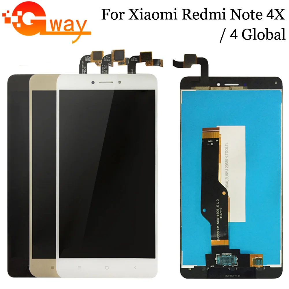 ЖК дисплей и сенсорный экран для Xiaomi Redmi Note 4X 5 дюйма 100% тестирование замена