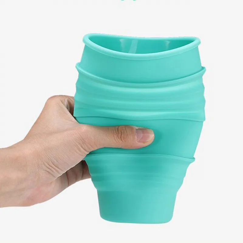 550 мл Складная Силиконовая бутылка для воды переносная Питьевая Бутылка спорта