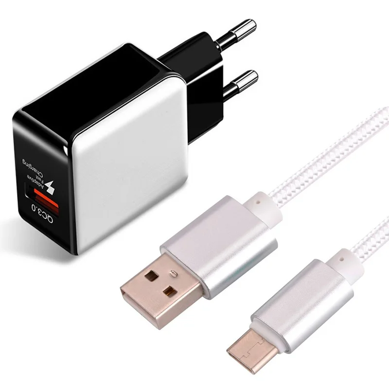 Быстрое зарядное устройство 3 0 Для Xiaomi 11 10 9 9T Note Pro Redmi 5 6 7 8 8T Type C Micro USB кабель для