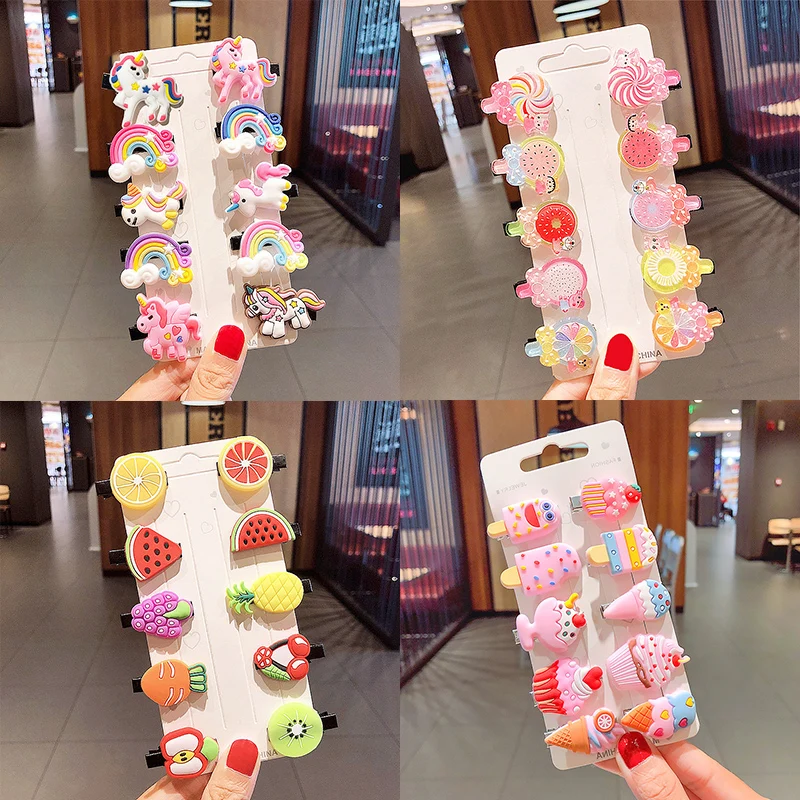 Заколка для волос IF ME девочек с изображением мультяшной лошади детская заколка