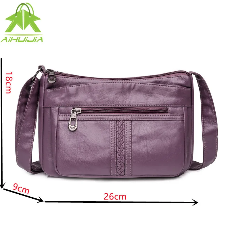 

Fashion High Capacity Womens Shoulder Bags 2021 New High Quality Pu Leather Women Handbag All-match Solid Color Messenger Bag