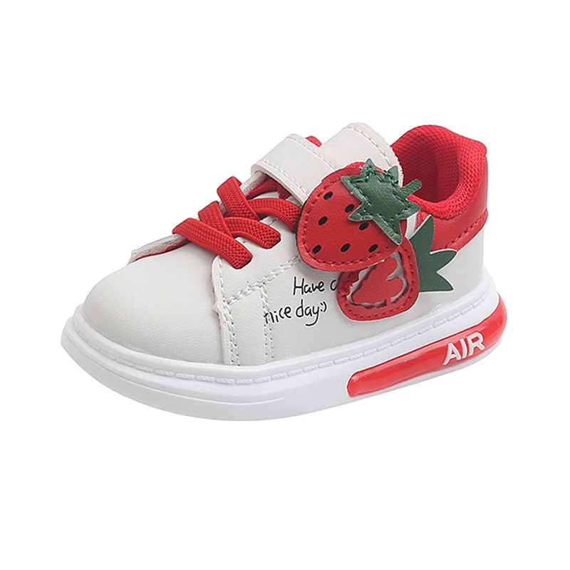 

Fashion Strawberry Soft Sole Baby Shoes Newborn First Walkers 0-1 Years Breathable Non-Slip Babies Sneakers For Dropshipping