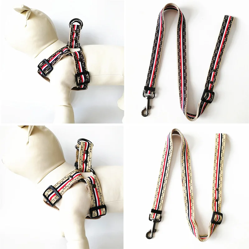 

Personalized Cat And Dog Leash Harness Collar Retractable Belt Set Adjustable Puppies Outdoor Walking Chihuahua Teddy Accessorie