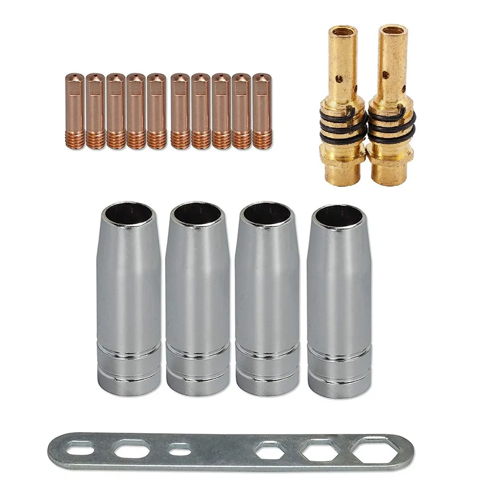 

17Pcs Welding Nozzle Tips 17x Accessory High Quality Insulating Sleeve