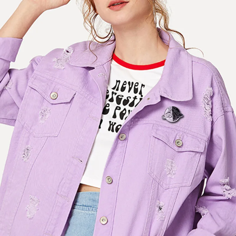 Красивая эмалированная заколка для адаптации или штамповки значок с пептистой