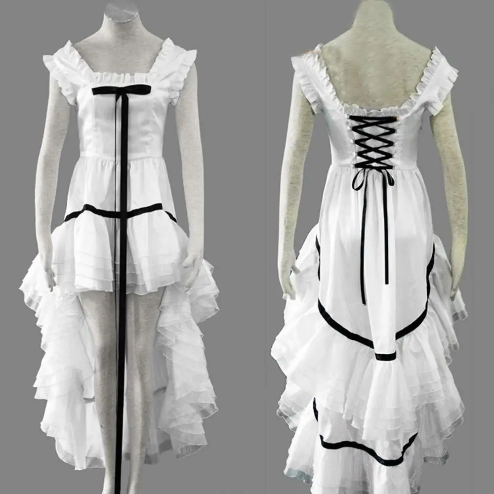 Черно-белое платье для костюмированной вечеринки аниме чобитс Фрея на заказ |