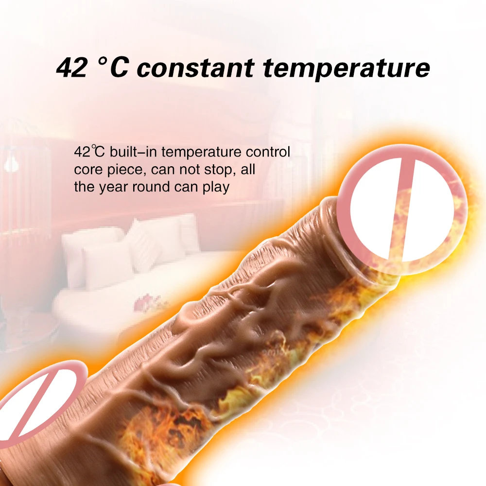 178 мм огромный вибрирующий реалистичный фаллоимитатор с подогревом беспроводной