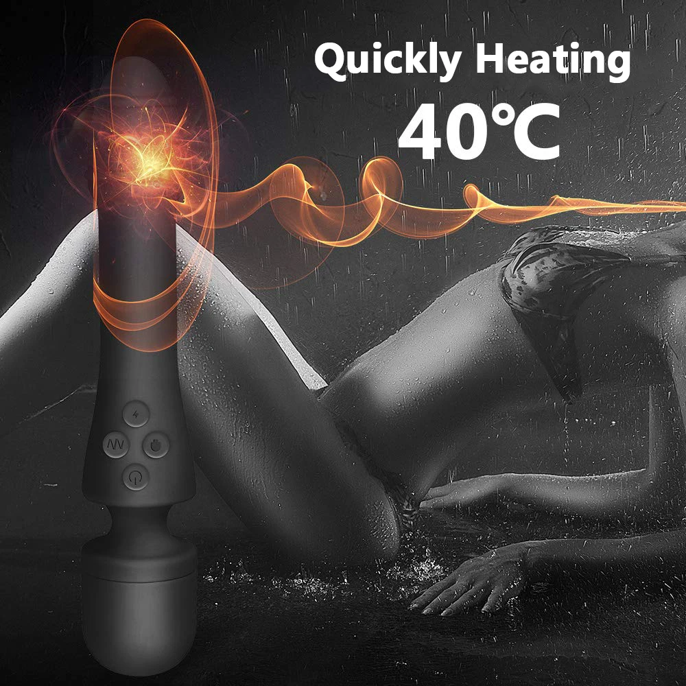 Отопление двойной AV палочка Вибратор Интимные Игрушки для женщин женские